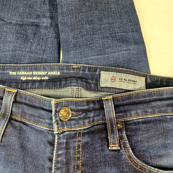 AG Adriano Goldschmied Jeans Farrah Skinny Ankle Size 30R - Picture 4 of 6